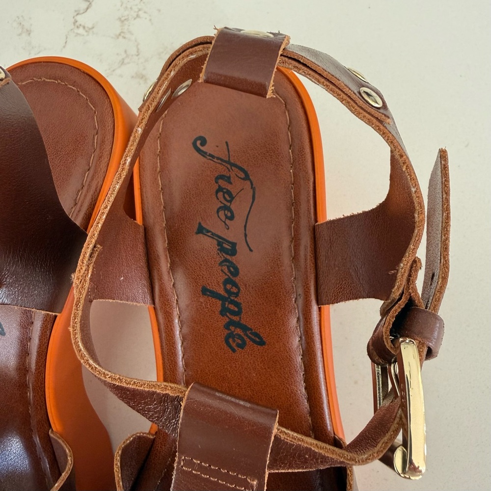 Free People Pacific Platform Fisherman Sandal Sz 39 - Picture 7 of 9